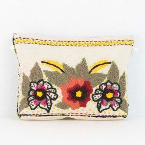Clutch Hand Embroidered with zipper